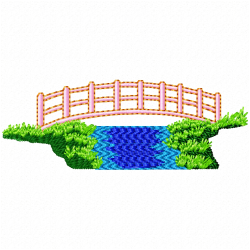 Bridges Embroidery Design 3